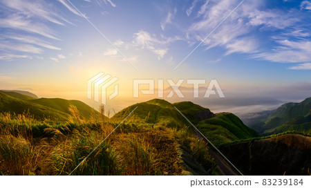 自然美景 美麗的黎明和日出（雲海）風景 日本 2021 自然美景 83239184