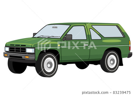 可愛的複古 SUV 四輪驅動圖 可愛的複古 SUV 四輪驅動圖 83239475
