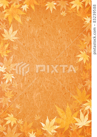 Background material Autumn leaves Maple Kaede Japanese style 83239588