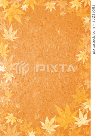 Background material Autumn leaves Maple Kaede Japanese style 83239592
