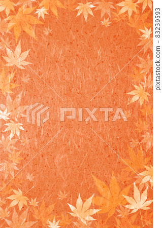 Background material Autumn leaves Maple Kaede Japanese style 83239593
