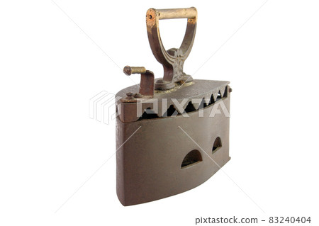 Vintage iron isolated on white background 83240404