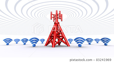 基站與 Wi-Fi 網絡之間的 Wi-Fi 連接 83241969