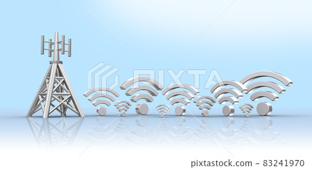 Wi-Fi connection between base station and Wi-Fi network 83241970