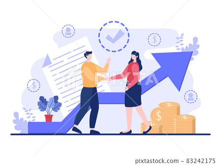 B2B Or Business To Business Marketing Vector... - Stock Illustration ...