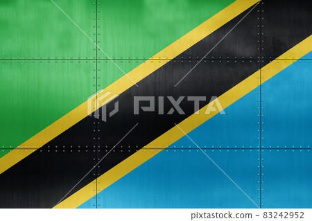 3D Flag of Tanzania on metal - Stock Illustration [83242952] - PIXTA