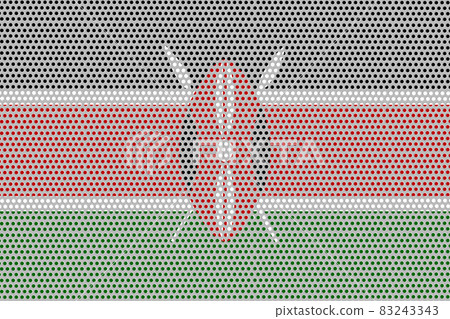 3D Flag of Kenya on metal 3D Flag of Kenya on metal 83243343