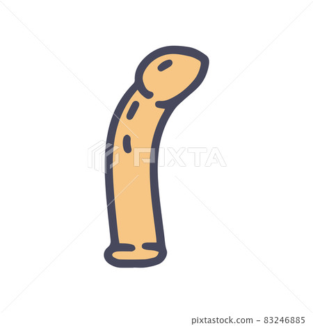 G-point stimulator color vector doodle simple icon G-point stimulator color vector doodle simple icon 83246885