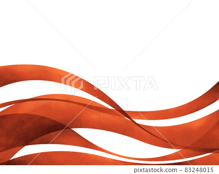 Red strip wave background material illustration hand drawn watercolor style Red strip wave background material illustration hand drawn watercolor style 83248015