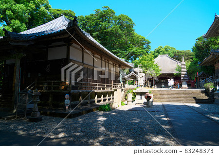[四國88寺院]高知縣室戶市厚崎寺院內24號和晴朗的天空 83248373