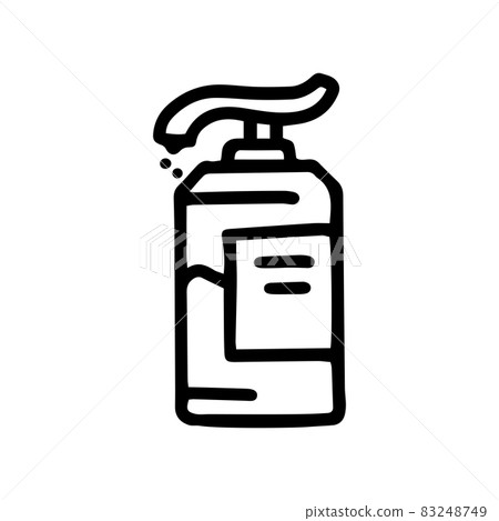 liquid soap line vector doodle simple icon liquid soap line vector doodle simple icon 83248749