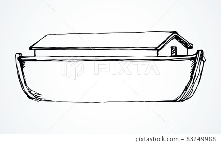 Biblical Noah's Ark. Vector drawing Biblical Noah's Ark. Vector drawing 83249988