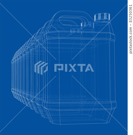 Cans of car liquids. Vector 83250361