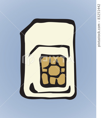 SIM card. Vector drawing 83251442