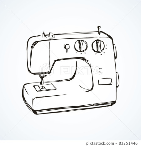 Sewing machine. Vector drawing Sewing machine. Vector drawing 83251446