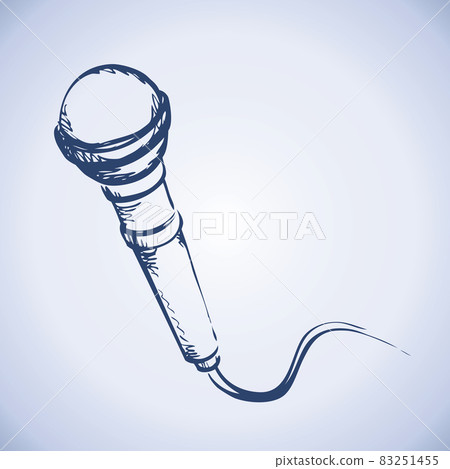 Microphone. Vector drawing 83251455