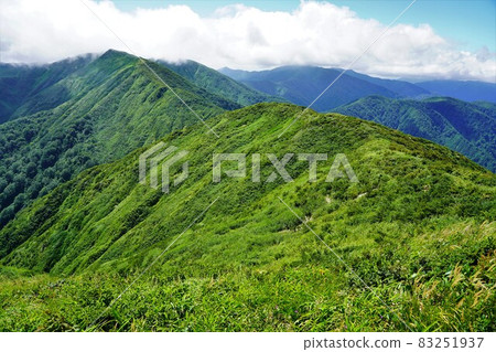 Ridge line from Mt. Kamuro to Mt. Kamuro Ridge line from Mt. Kamuro to Mt. Kamuro 83251937