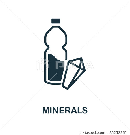 Minerals icon. Monochrome sign from diet collection. Creative Minerals icon illustration for web design, infographics and more Minerals icon. Monochrome sign from diet collection. Creative Minerals icon illustration for web design, infographics and more 83252261