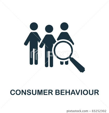 Consumer Behaviour icon. Monochrome sign from customer relationship collection. Creative Consumer Behaviour icon illustration for web design, infographics and more 83252302