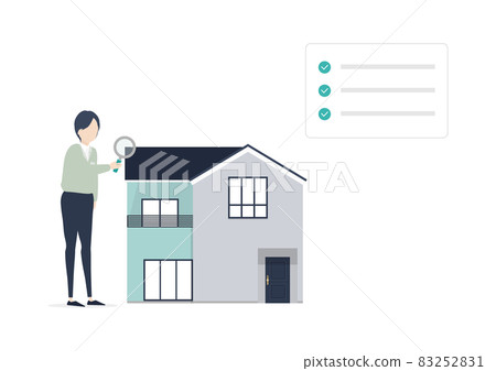 Points to check in your own home! Illustration material Points to check in your own home! Illustration material 83252831