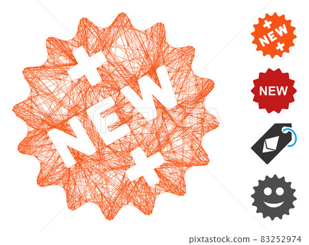 Linear New Medical Sticker Vector Mesh Linear New Medical Sticker Vector Mesh 83252974