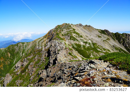 從南阿爾卑斯大山岳的方向看千丈岳 83253627