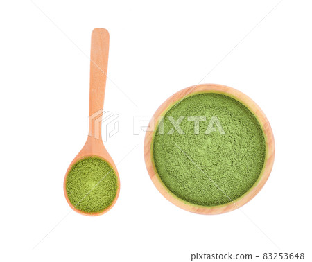 Matcha green tea on white background Matcha green tea on white background 83253648