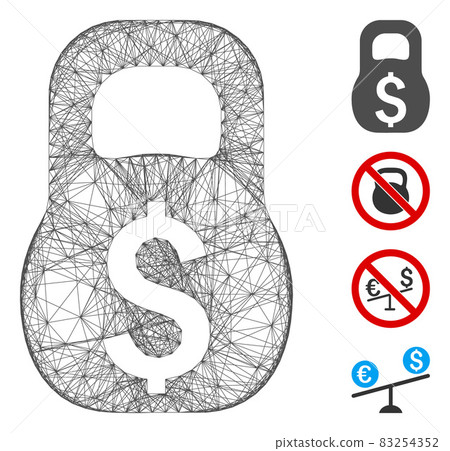Hatched Financial Weight Vector Mesh Hatched Financial Weight Vector Mesh 83254352