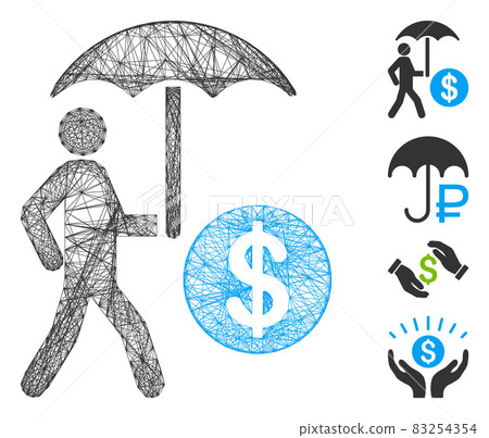 Hatched Financial Umbrella Protection Vector Mesh Hatched Financial Umbrella Protection Vector Mesh 83254354
