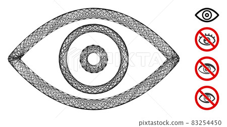 Linear Eye Vector Mesh 83254450