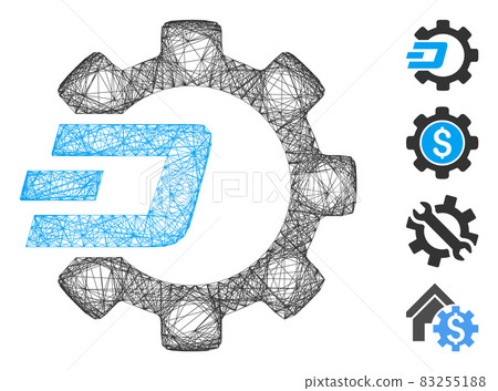 Network Dash Process Gear Vector Mesh Network Dash Process Gear Vector Mesh 83255188