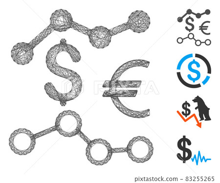 Hatched Currency Charts Vector Mesh Hatched Currency Charts Vector Mesh 83255265