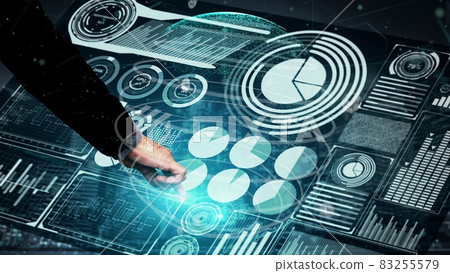Conceptual business dashboard for financial data analysis Conceptual business dashboard for financial data analysis 83255579