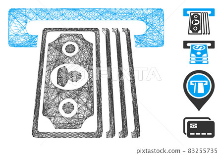 Hatched Cashpoint Terminal Vector Mesh Hatched Cashpoint Terminal Vector Mesh 83255735