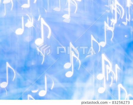 背景材料:音符反射,藍色 背景材料:音符反射,藍色 83256273