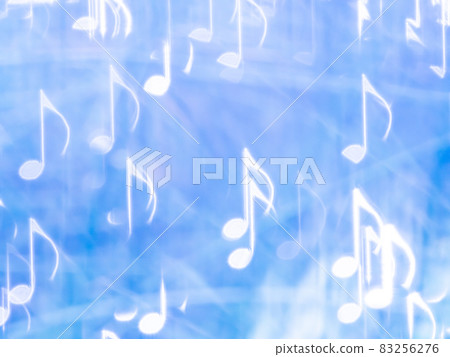 背景材料:音符反射,藍色 背景材料:音符反射,藍色 83256276