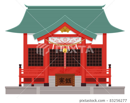 Tiger Shrine Illustration_Roof Green Tiger Shrine Illustration_Roof Green 83256277