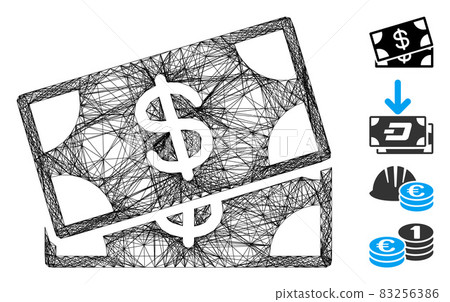 Net Banknotes Vector Mesh 83256386