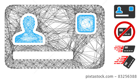 Hatched Banking Card Vector Mesh Hatched Banking Card Vector Mesh 83256388