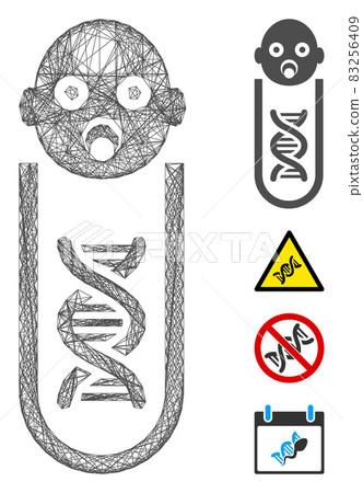 Net Baby Genetic Analysis Vector Mesh Net Baby Genetic Analysis Vector Mesh 83256409