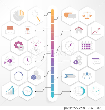Set of Infographic Elements. Infographic report template 83256873