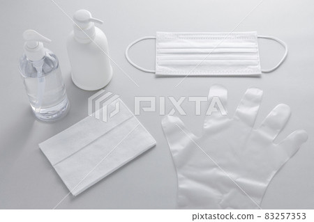 防感染口罩消毒洗手液消毒片乙烯基手套 83257353