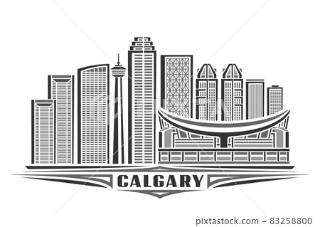 Vector illustration of Calgary Vector illustration of Calgary 83258800