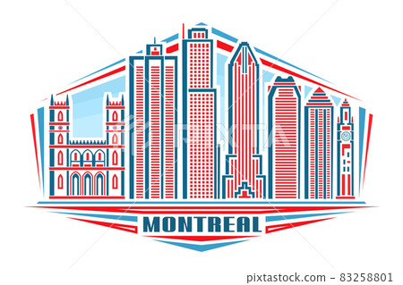Vector illustration of Montreal Vector illustration of Montreal 83258801