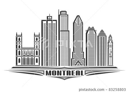 Vector illustration of Montreal Vector illustration of Montreal 83258803
