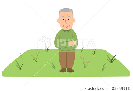 3 Men who are worried about land utilization ② 83259918