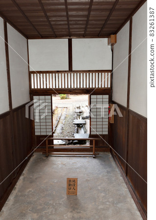 The doorway of Takayama Jinya in Gifu Prefecture 83261387