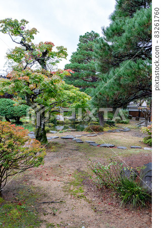 Japanese garden of Takayama Jinya in Takayama City, Gifu Prefecture 83261760