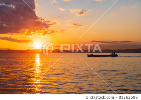 Tokyo Bay Uraga Suido dusk Tokyo Bay Uraga Suido dusk 83262699