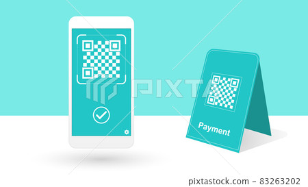 無現金社會二維碼支付概念圖 83263202